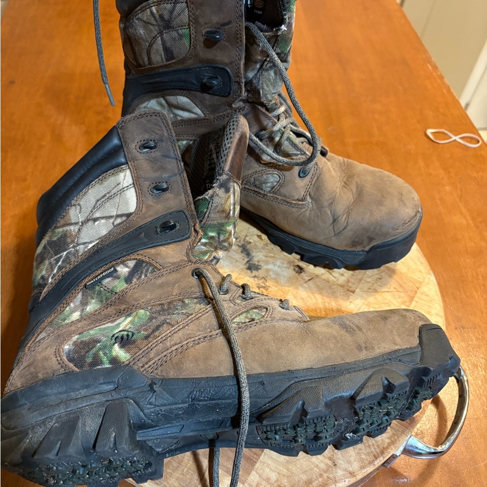 Wolverine Brown and Green Men's Boots. $10 used hunting boots